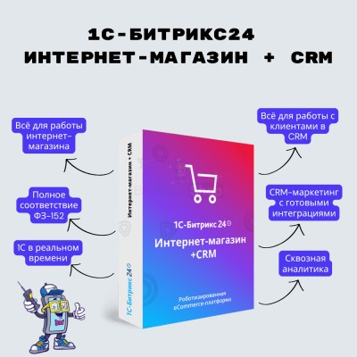 Программа для ЭВМ "1С-Битрикс24". Лицензия Интернет-магазин + CRM (12 мес.) - купить в Афоньевке